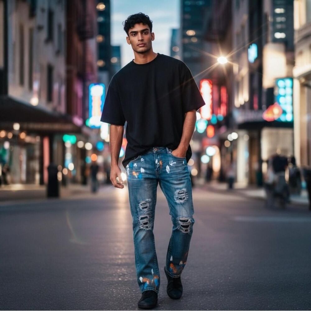 The-unbranded-brand Men's Blue Jeans